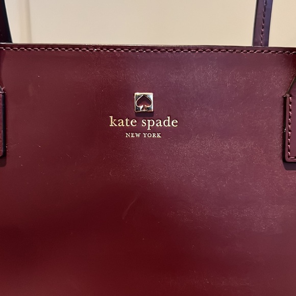 Kate Spade Maroon Tote - Picture 2 of 6